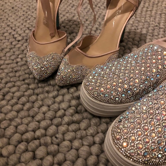 Glitter heels glitter platforms - Picture 4 of 5